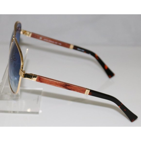 New Porta Romana Gold & Wood Sunglasses